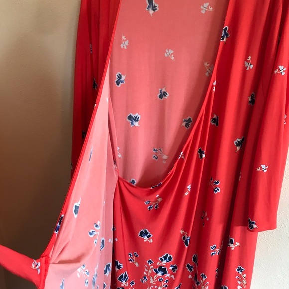 6)NEW❤️The Limited-Wrap dress! Pretty orange color - Picture 3 of 7